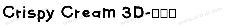 Crispy Cream 3D字体转换